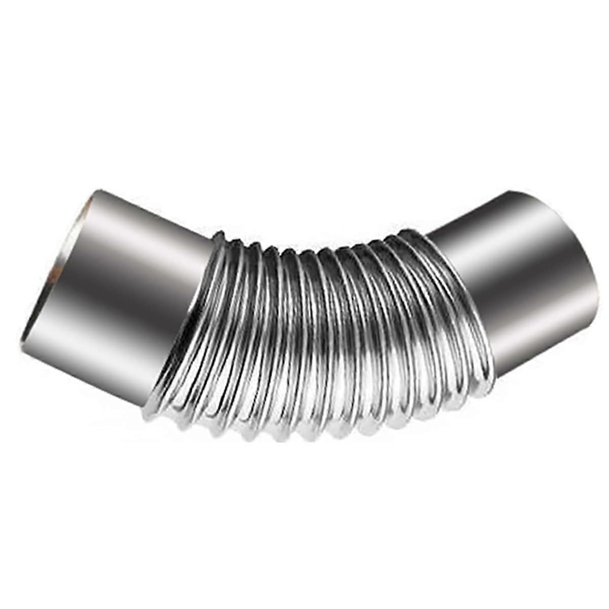 مخرج مدخنة من الفولاذ المقاوم للصدأ للكوع ، انحناء الأنابيب 45 درجة Ø 150 مم ، أنبوب مداخن من الفولاذ المقاوم للصدأ