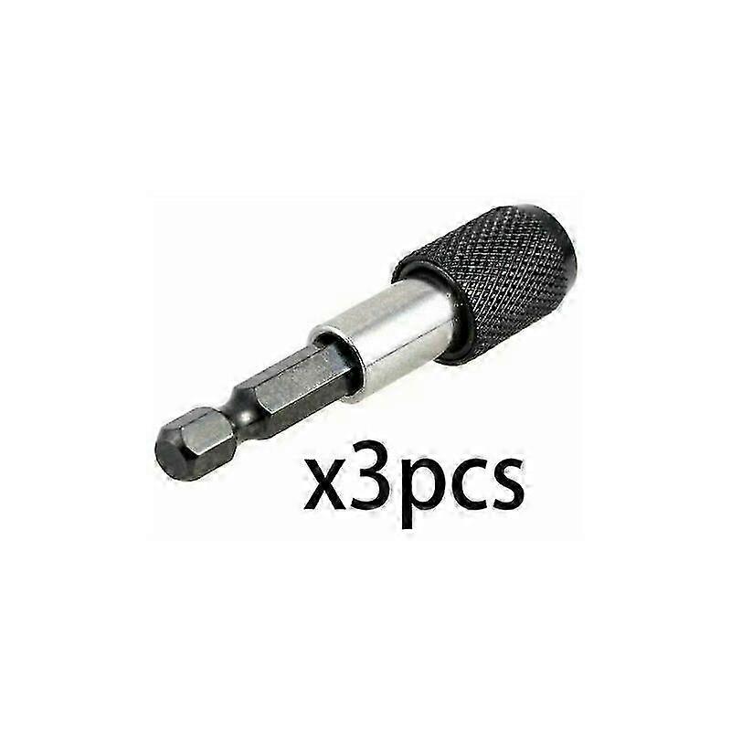 6.35mm 60mm Hex Shank Bit Holder Magnetic Screwdriver Extension Handle Screwdriver Handle Quick Release Screwdriver Bit Holder for Screw Nut Drill Gui