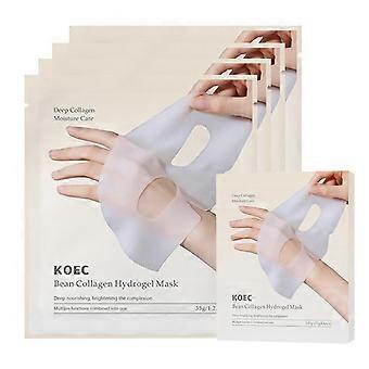 4Pcs Bean Collagen Mask, Face Mask, Bean Collagen Real Deep Mask Overnight, Moisturizing Face Mask with Bean Collagen, Anti Wrinkle Lifting Mask