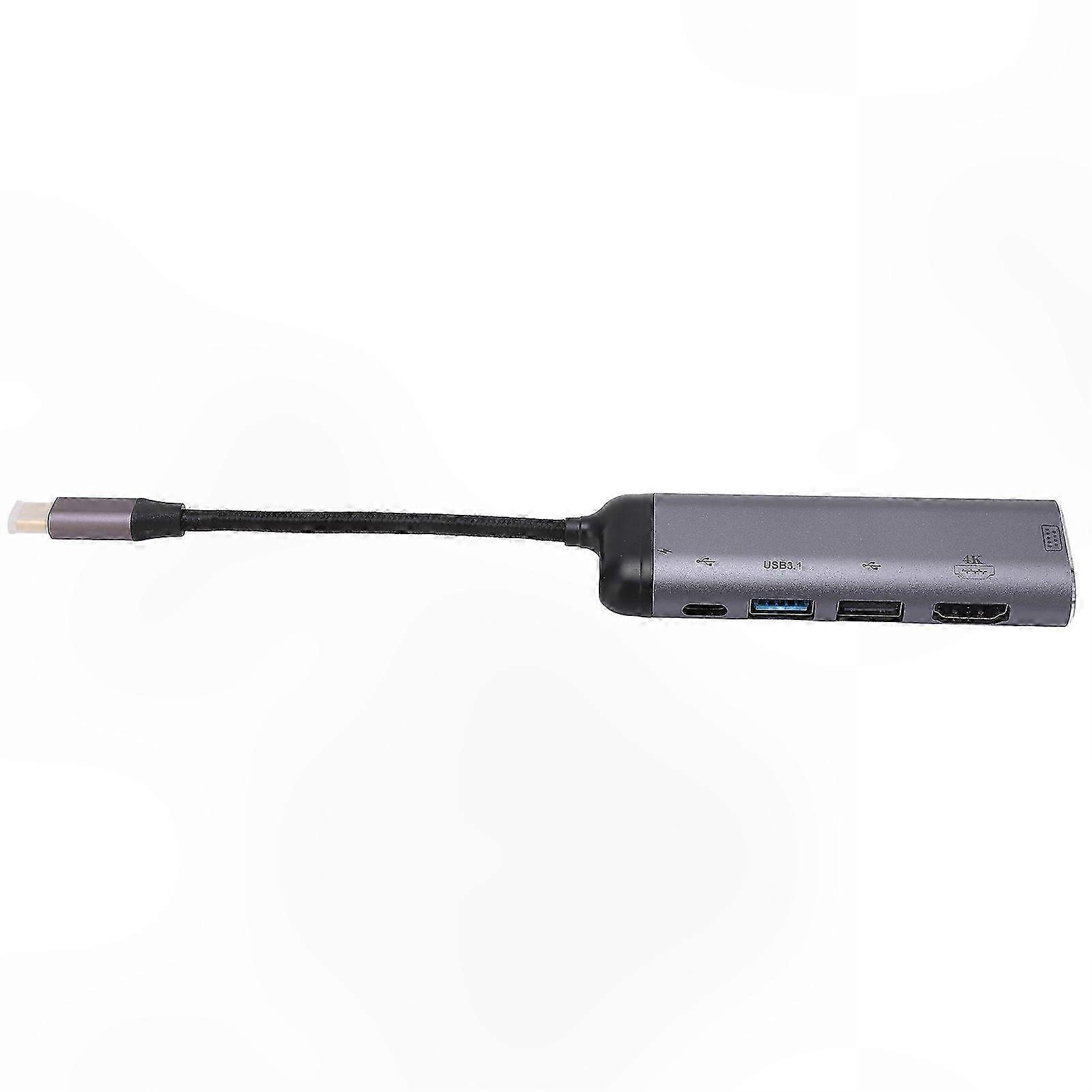 6-in-1 USB C Adapter with VGA, USB 3.1, USB 2.0, Type C Ports for Laptop and Notebook Devices