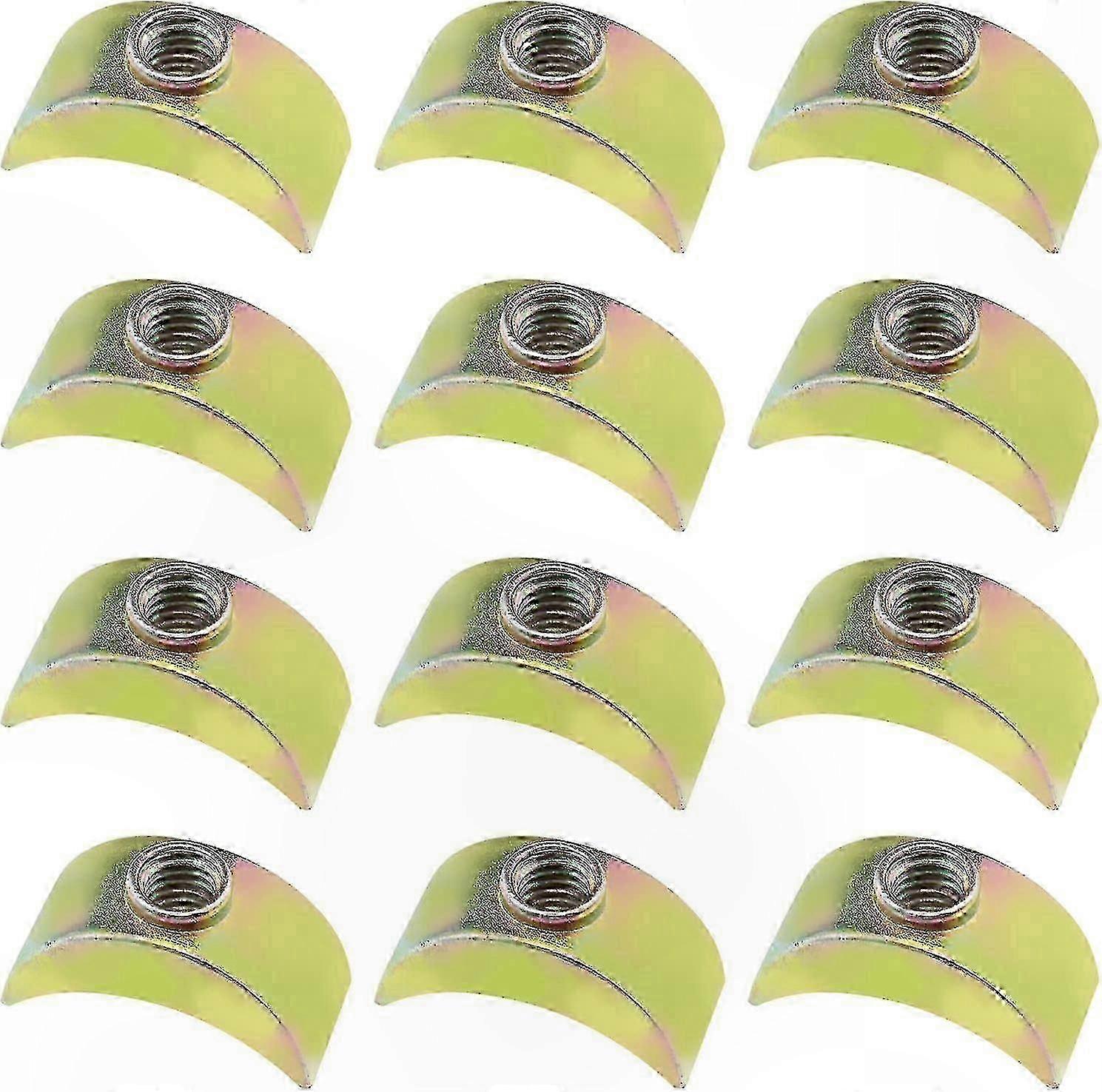 Half Moon Nuts Spacer Washers for Furniture Connection, 40 Pack, Durable Metal Connectors for Beds and Frames hwy