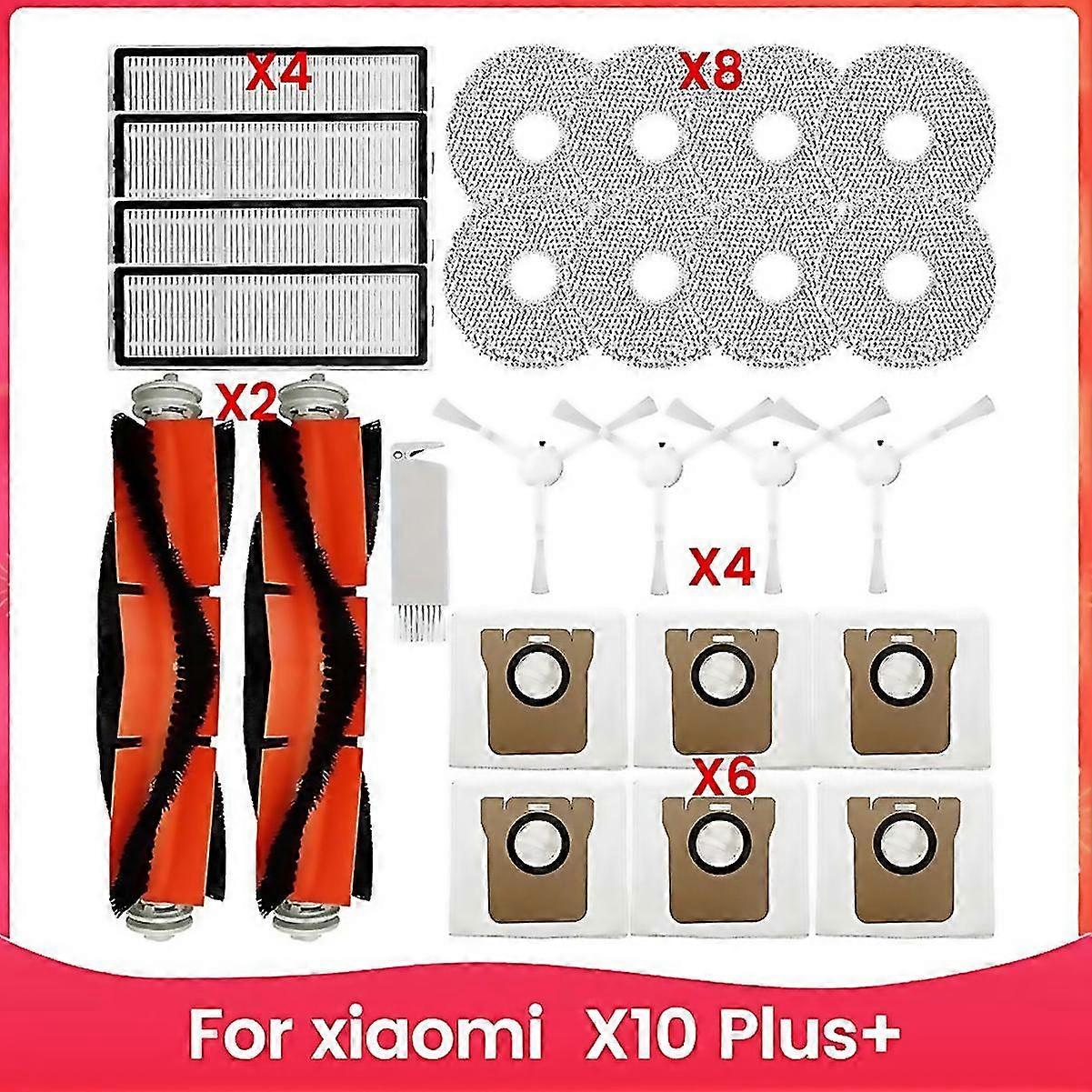 For For Xiaomi X10 Plus Spare Parts Accessories Main Side Brush