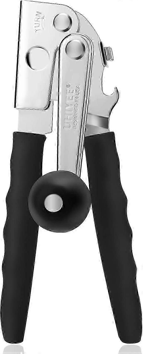 Commercial Can Opener, Hand Crank Can Opener Manual Heavy Duty with Comfortable Extra-long Handles, Oversized Knob, Large Handheld Can Open Easy for B