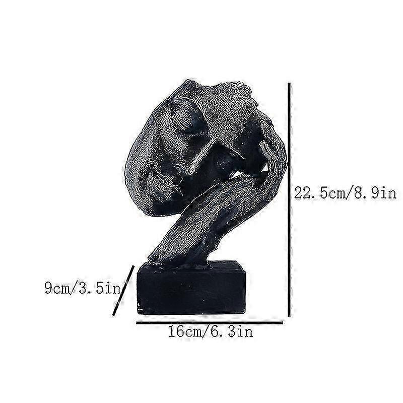 Retro Resin Mask Statue Nordic Couple Face Statuette Home Interior ...