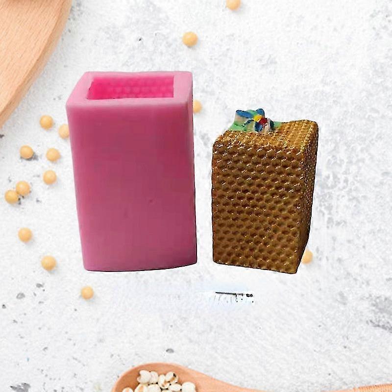 Silicone Mold Silicone Honeycomb Candle Mold Round 6-sided Square A...