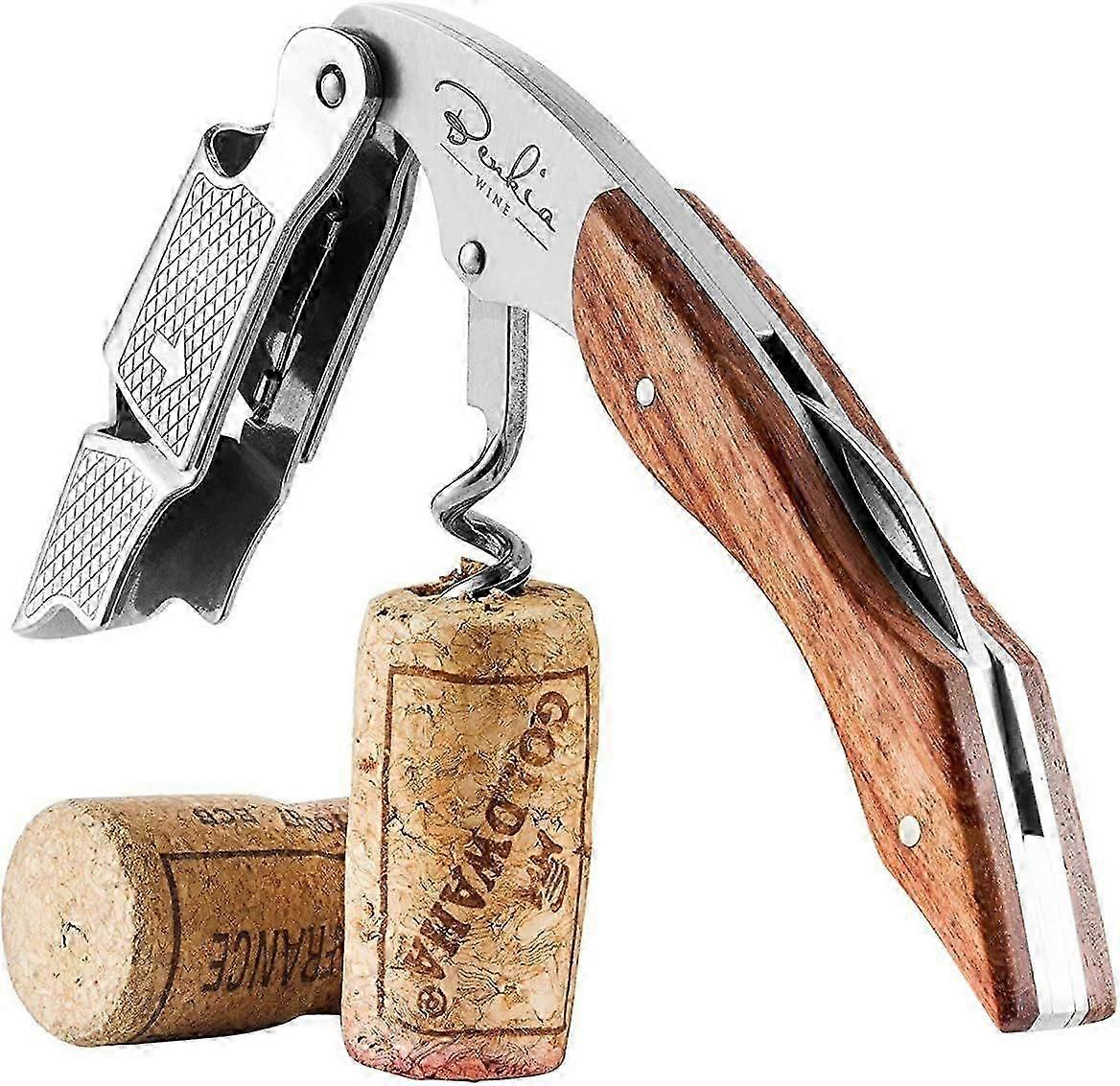 ソムリエナイフ - プロ仕様のステンレス鋼コルク抜き、ホテルとレストランの品質、栓抜きとホイルカッター付き - プロフェッショナルコルク抜き