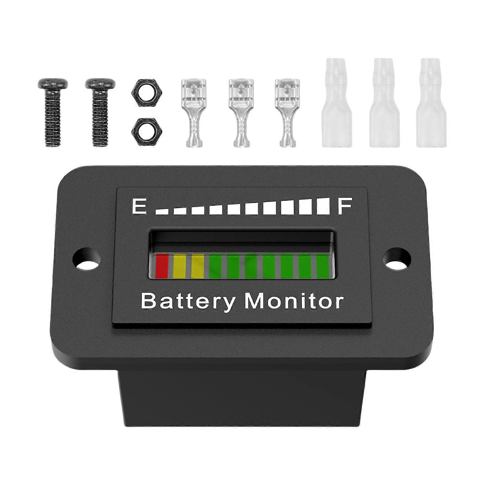 LED Battery Level Indicator With Auto Sleep Mode For Electric Vehicle Fork Trucks Heat Resistant Screen Protective Film Multicolor