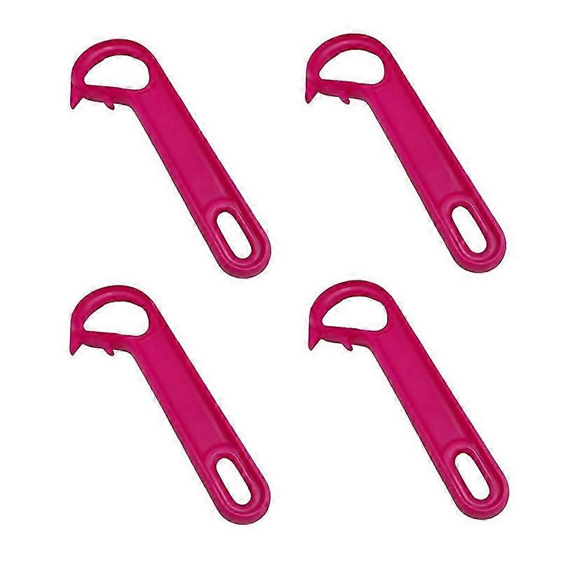 4pcs Can Openers Ringpull Can Openers Can Easily Open Cansrose  Red