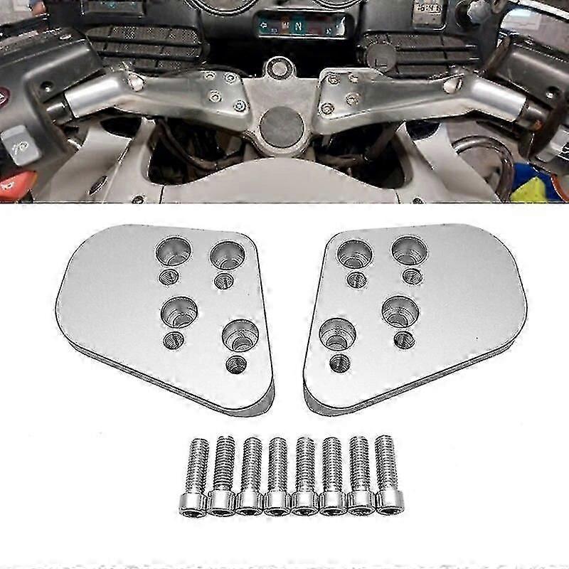 Handlebar riser for BMW R1100R R1150RT - Silver motorcycle accessory