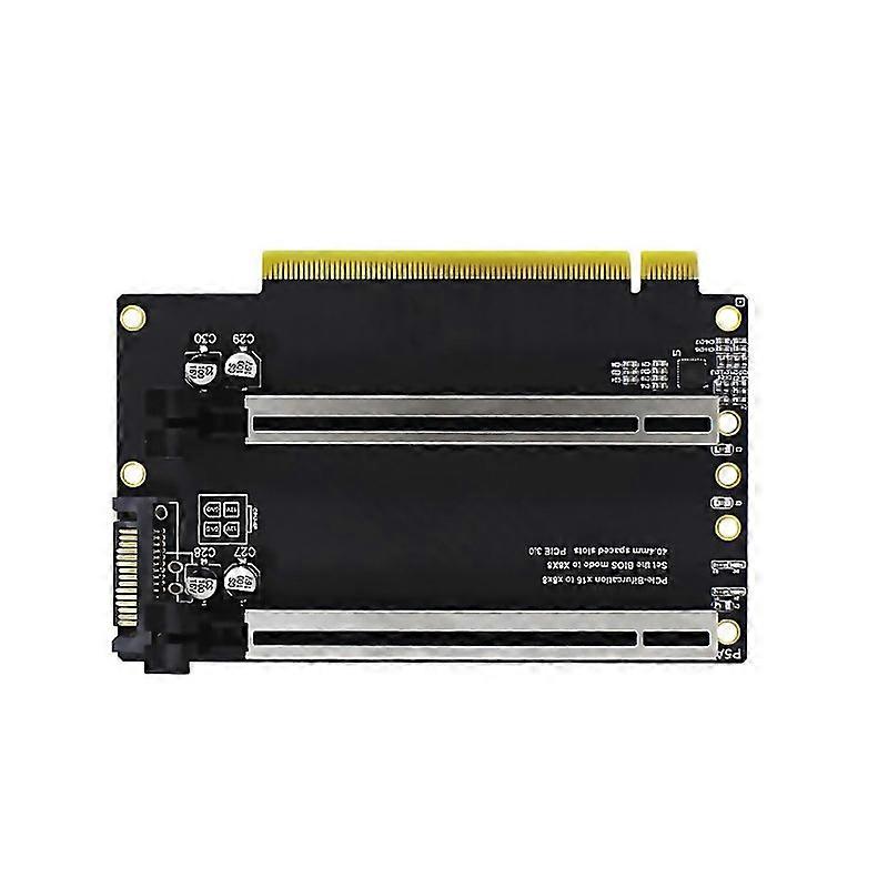 For Pcie 30 X16 1 To 2 Expansion Card Gen3 Split Card Pcie X16 To X8x8 404mm Spaced Slots Sata Pcie