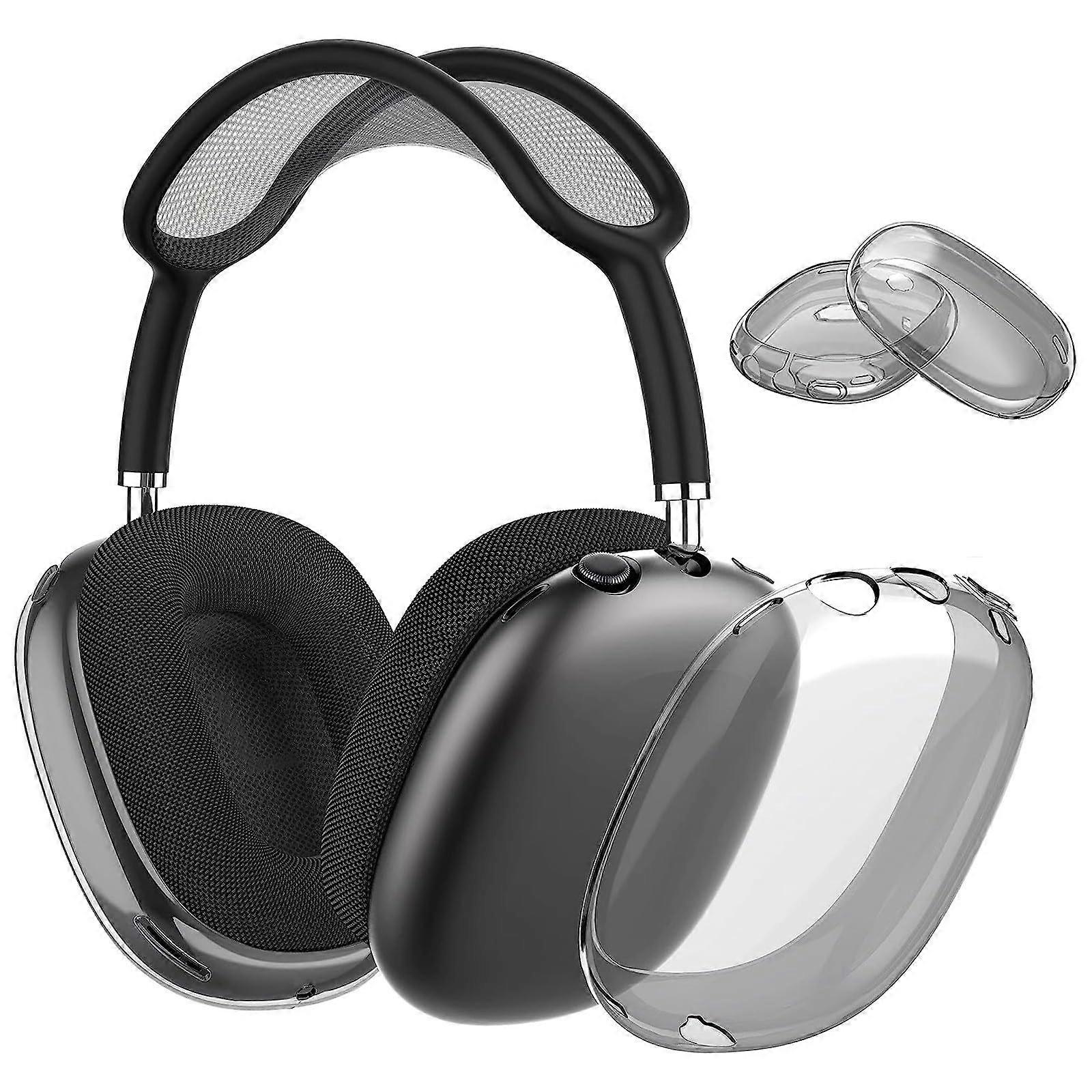 Protective Cover for AirPods Max - Lightweight Soft TPU Case, Anti-Scratch Design, Flexible Fit, Precise Cutouts in Black