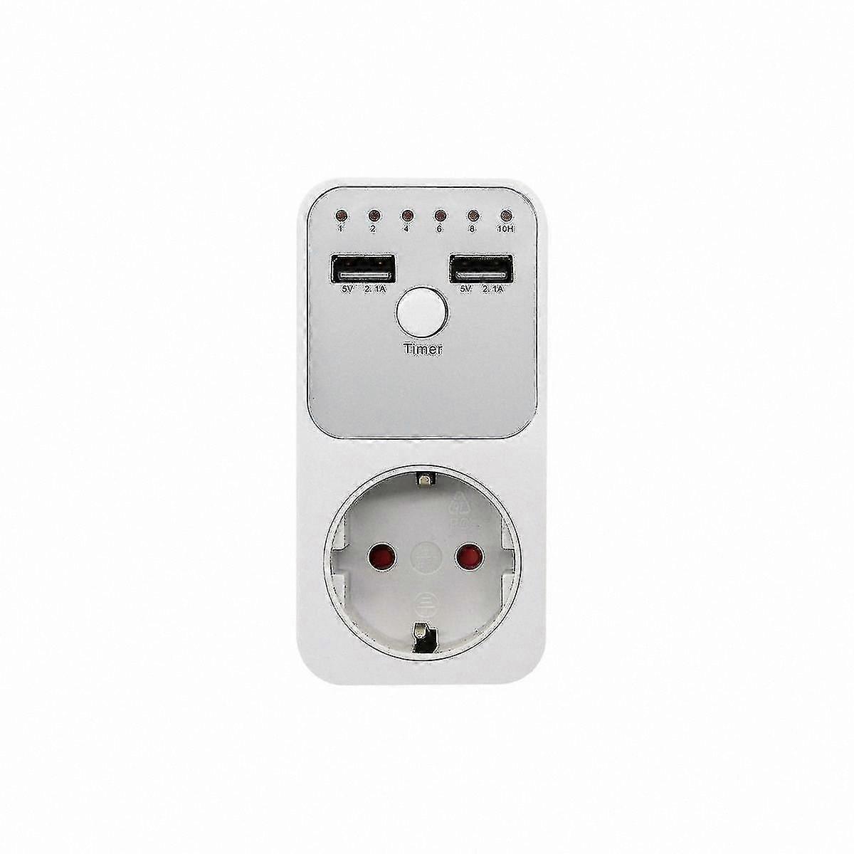 Digital Timer Socket Switch with Voltage Relay for 220V-230V Appliances, 6-Hour Programmable Surge Protector Socket