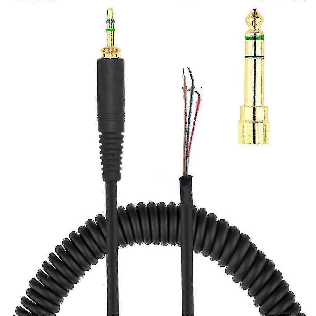 Replacement Headphone Cable for Beyerdynamic DT 770 770Pro 990 990Pro with Spring Coil