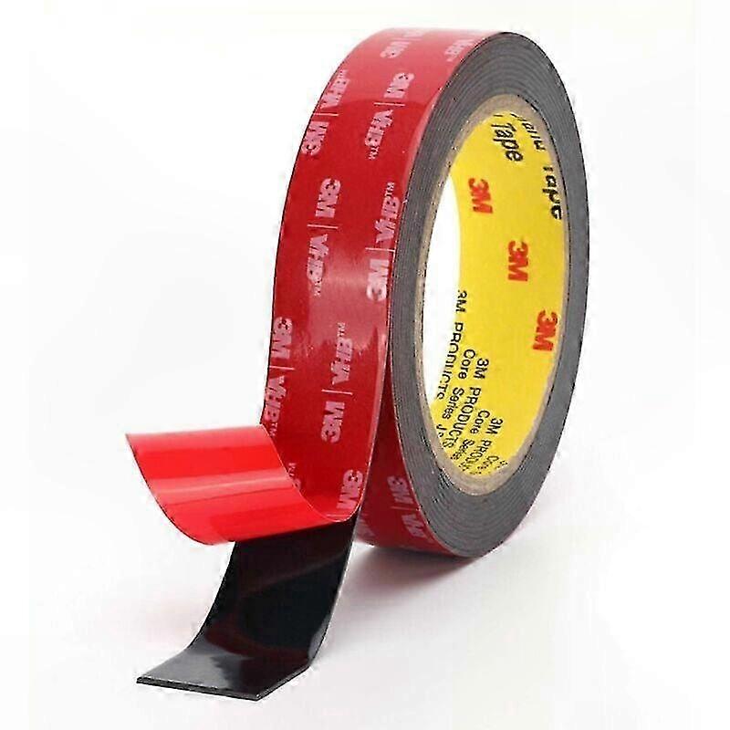 Heavy Duty Double Sided Tape, Weatherproof & Heat Resistant Mounting Solution for Indoor and Outdoor Use (25mm x 3m)