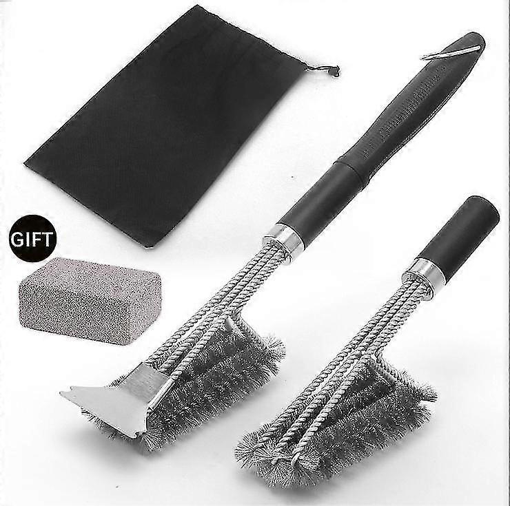 Grill Brush Scraper Extra Strong Bbq Cleaner Accessories Safe Wire Bristles Tool