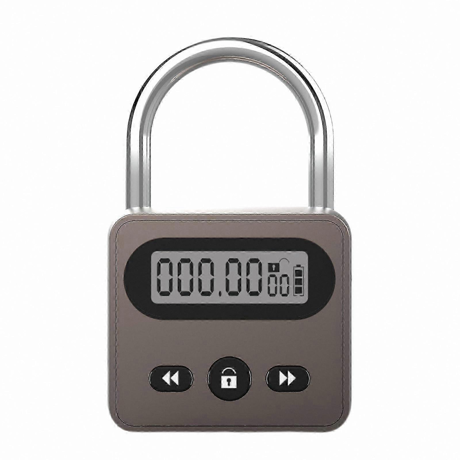 Stainless Steel Multi-Function Timer Lock with Backlit Display and 999-Hour Countdown Capability
