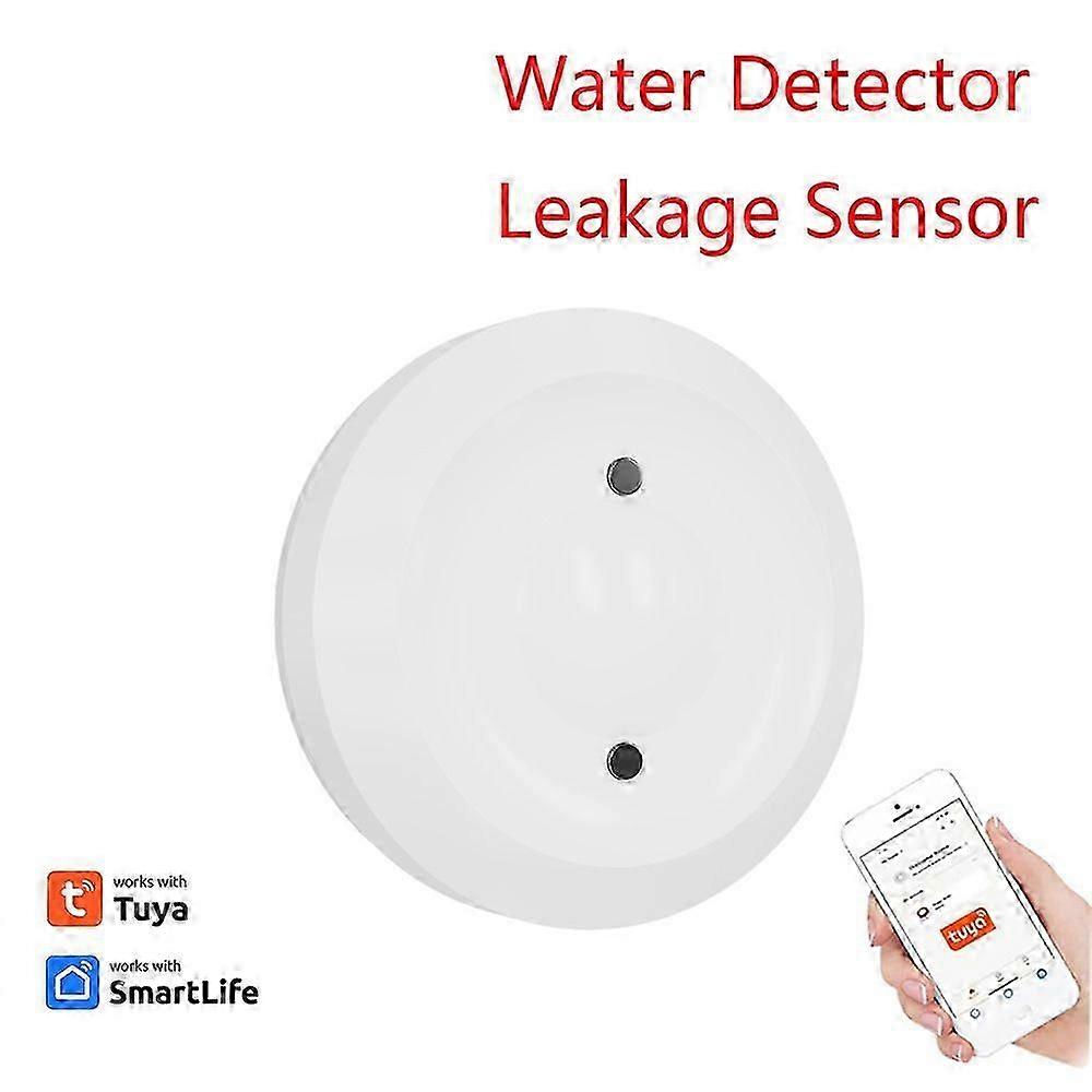 2Pcs Zigbee Water Immersion Sensor Smart Life Leakage Sensor Water Linkage Alarm App Remote Monitoring Water Leak Detector Tuya
