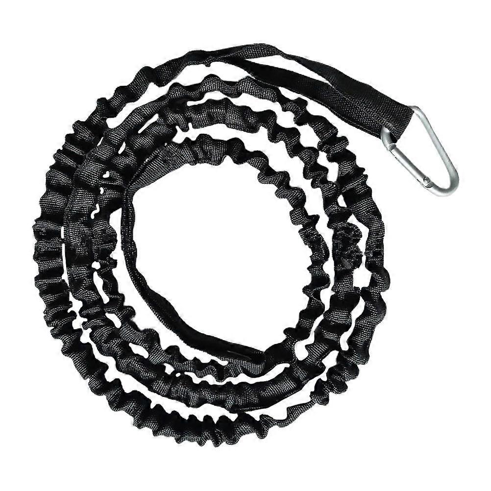 Paddle Tied Ropes for Kayaking Accessories Black Oxford Material with Elastic Movement and Adjustable Strap 4Pcs