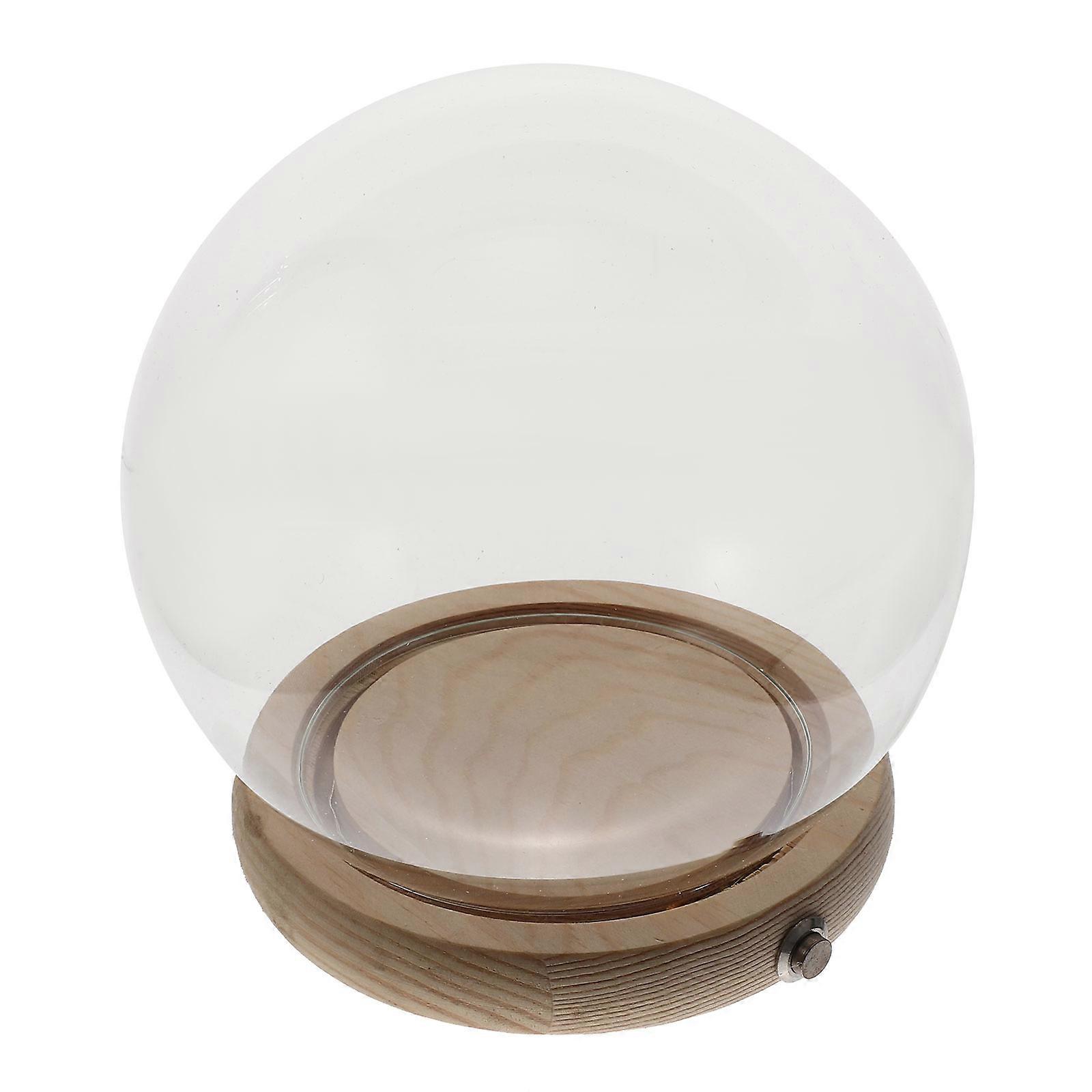 Preserved Flower Glass Dome Display Cover with Protective Function 2Sets
