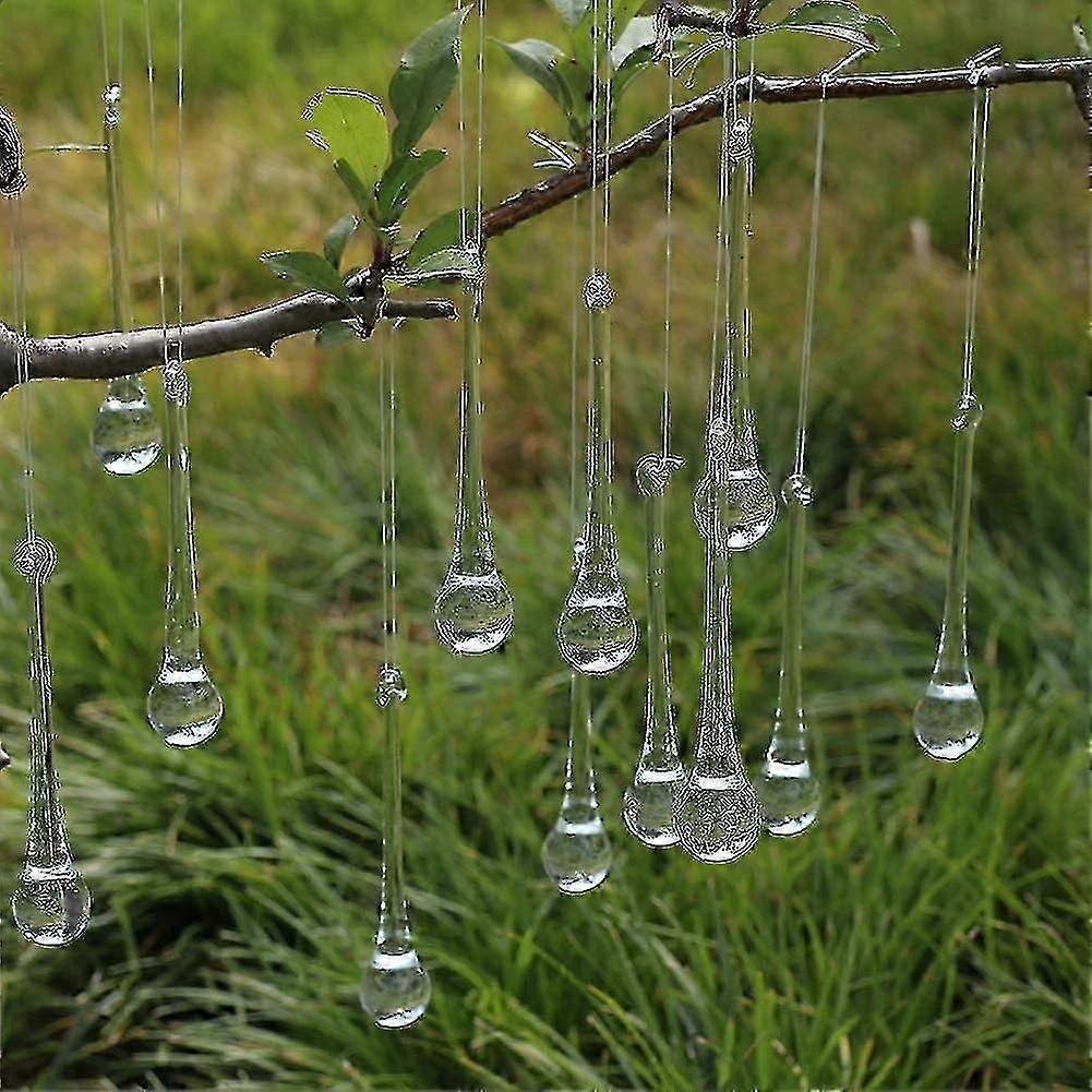 10 Pcs Christmas Tree Decorations - Icicles and Ice Drops Glass Pendants