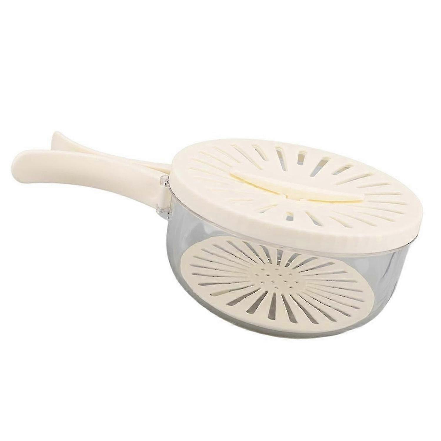 Multi-Function Fruit and Vegetable Washing Bowl Drain Basket with Folding Handle Two-in-One Kitchen