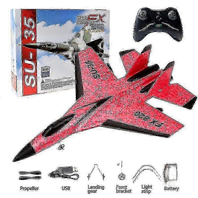 Rc Foam Aircraft Su-35 Plane 2.4g Radio Control Glider Remote Control Fighter Plane Glider H