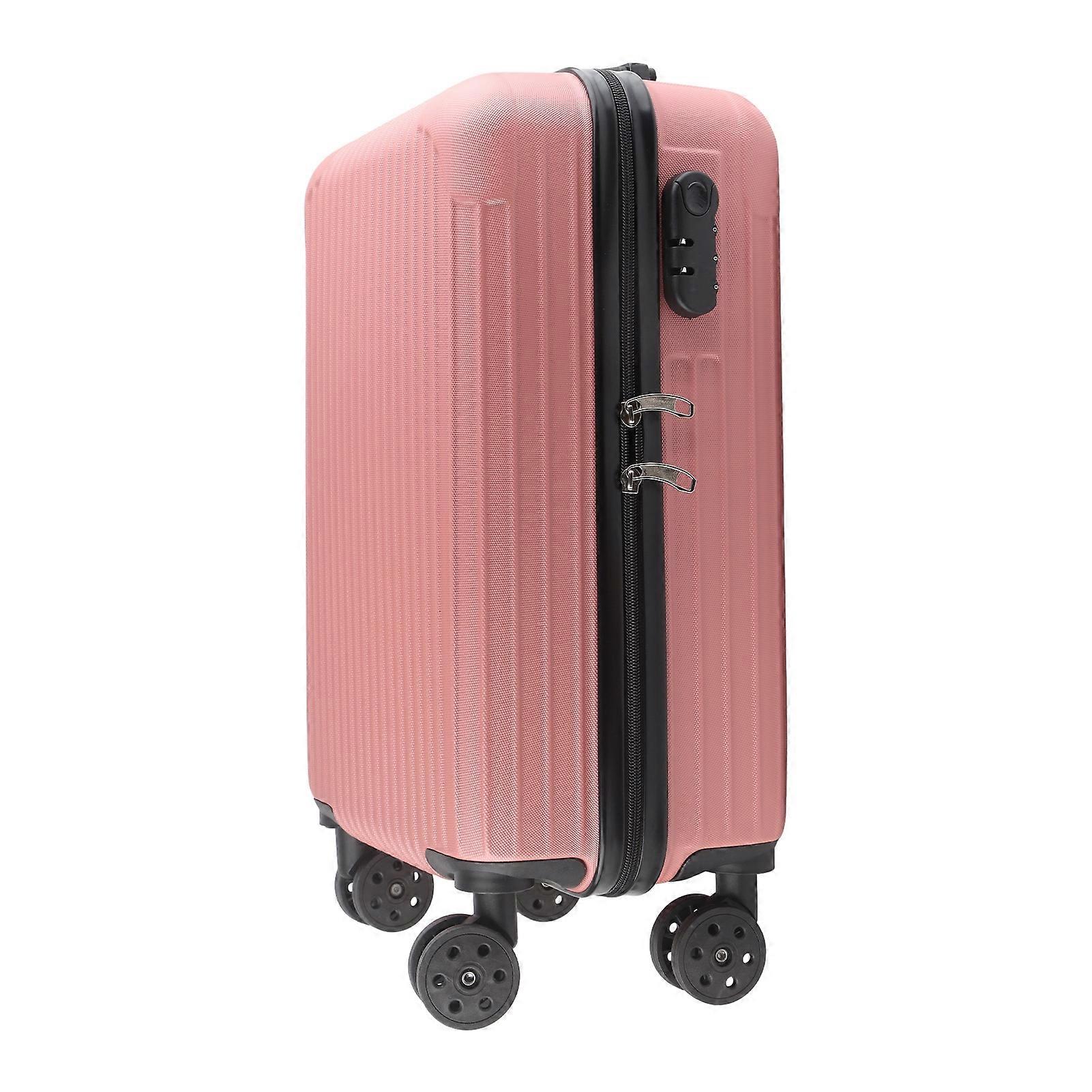 20in Rose Gold Luggage Case with Coded Lock & Quiet Wheels