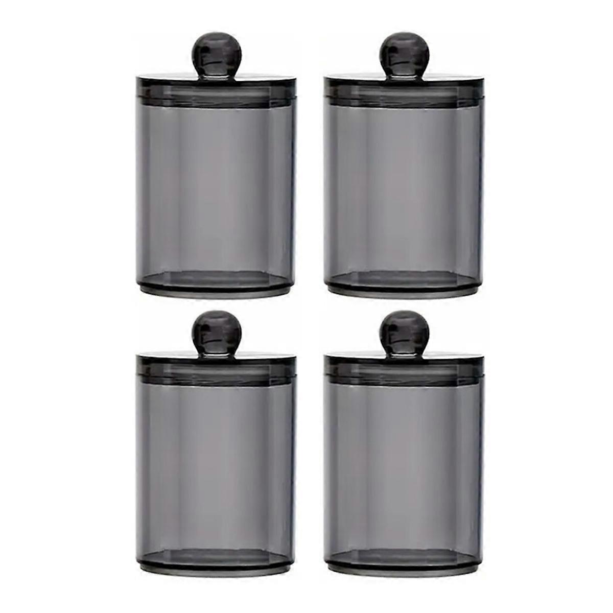 Holder Dispenser Stackable Jars with Storage Lids for Cotton Swabs