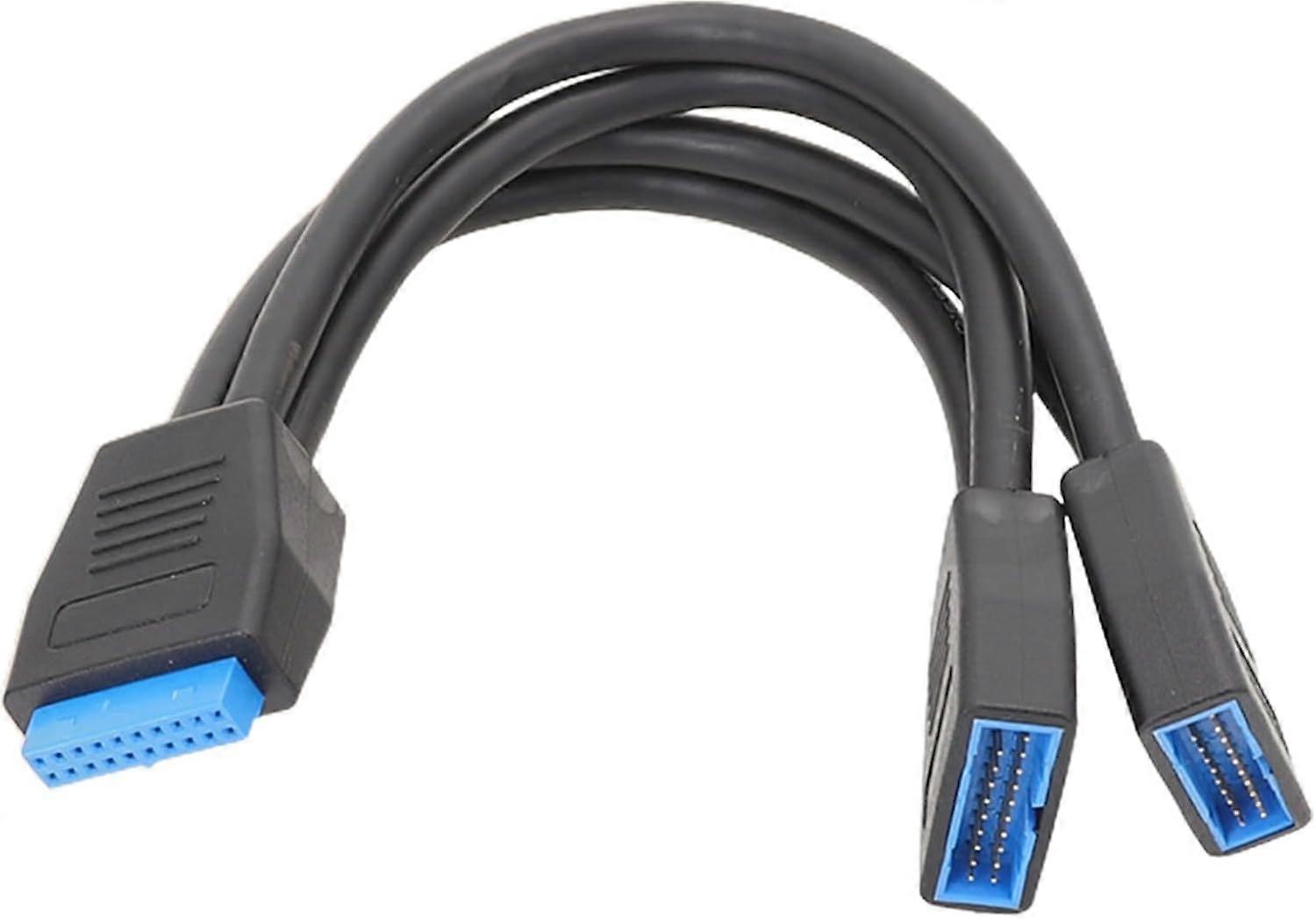 Usb 3.0 Header Splitter,Computer Extension Cable 1 To 2 Motherboard Splitter | Audio Connectors For 
