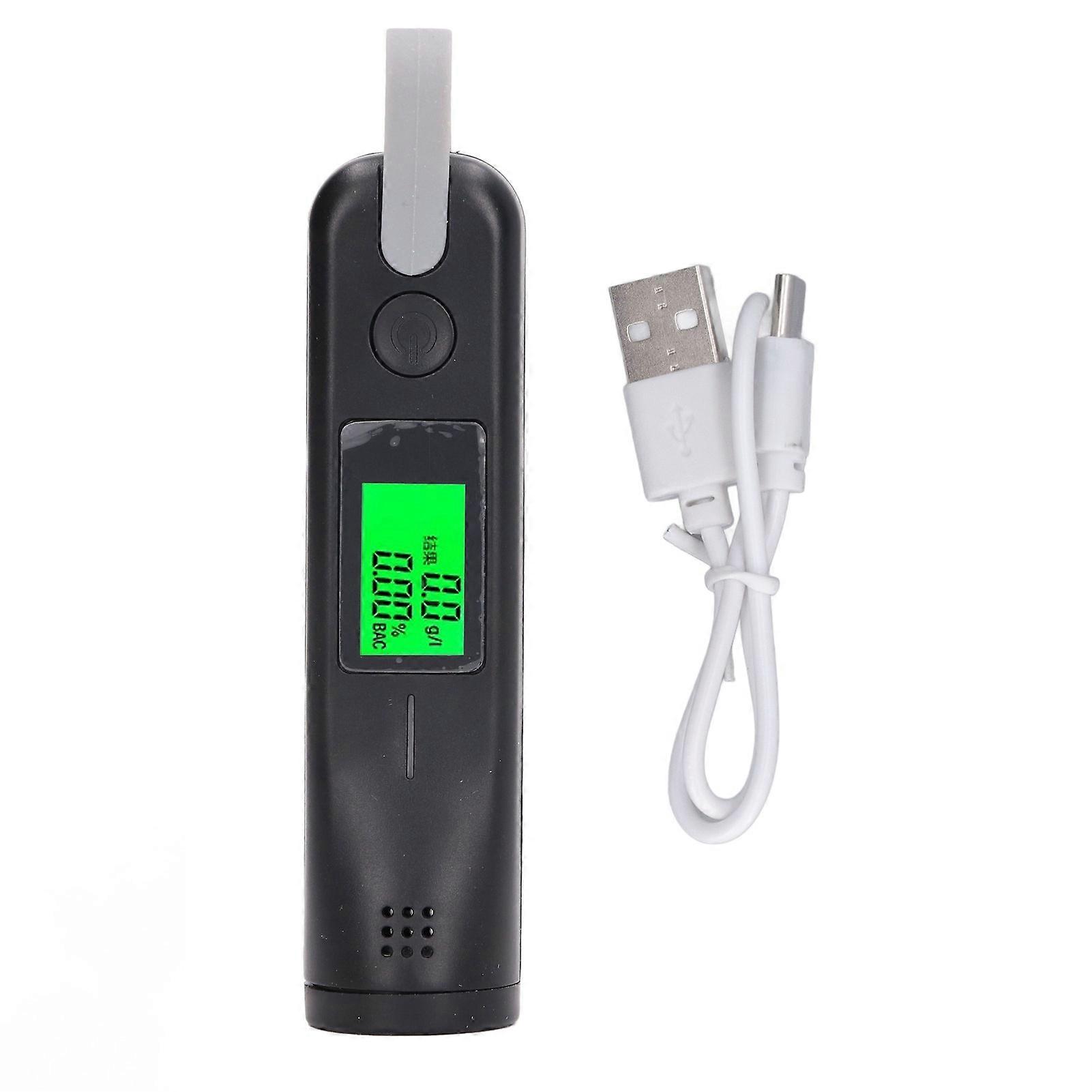 Alcootest portable sans fil, haute précision, réponse rapide, analyseur d'alcool DC 5C, noir