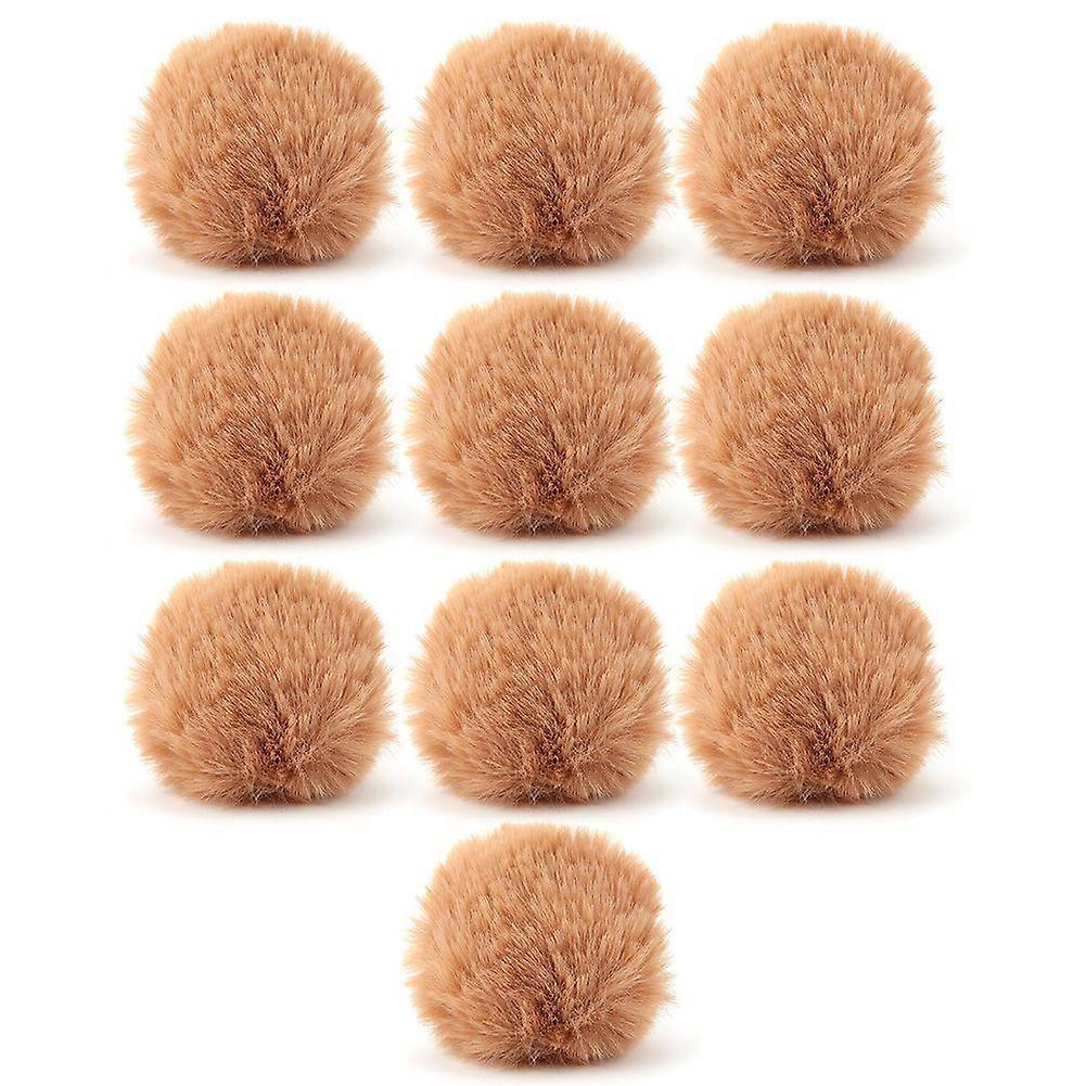 10PCS Portable Colorful Cat Toy Ball Playing Toy Cat Toy Pet Toy Brown