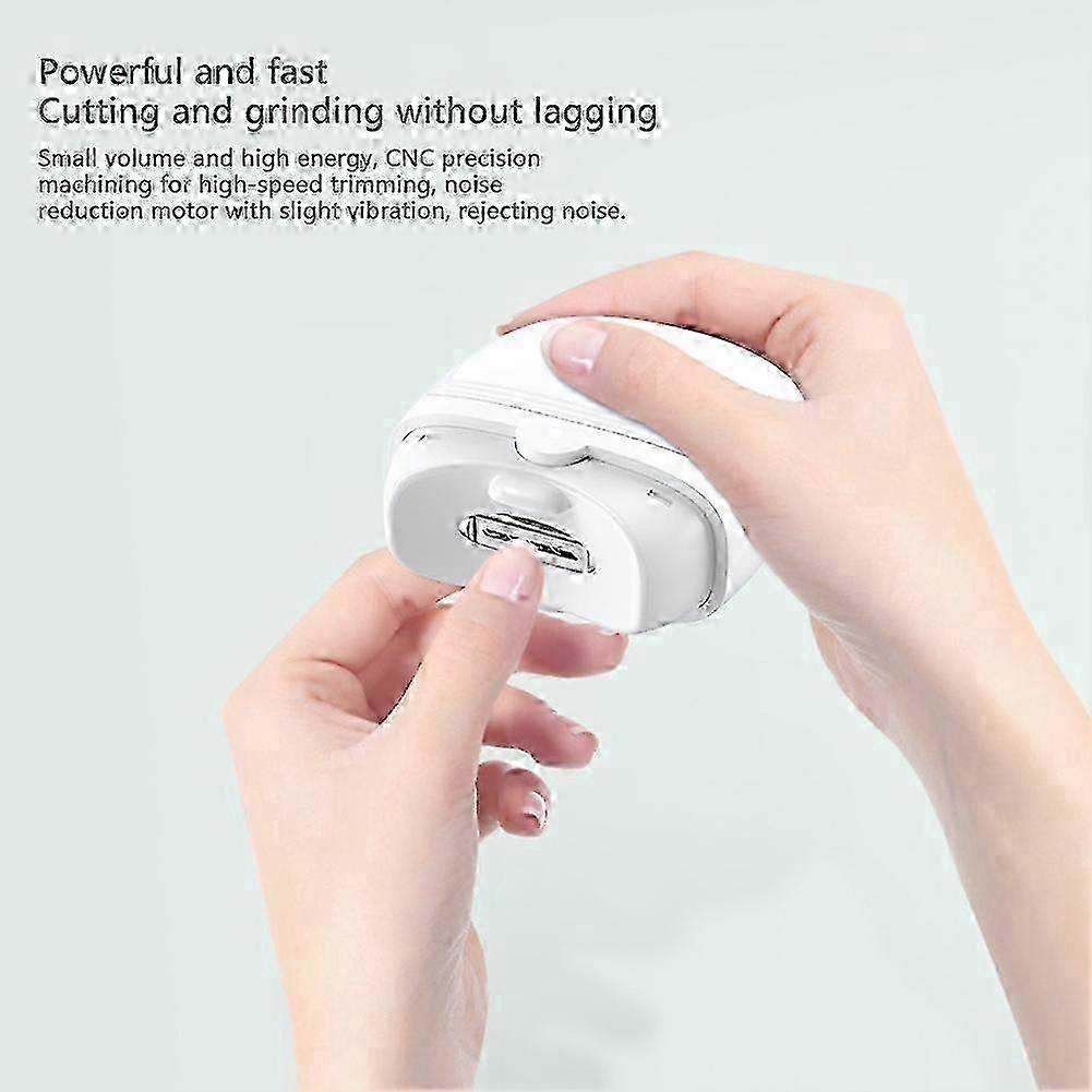 Electric Toe Nail Clippers Automatic With Light Trimmer USB Rechargeable Cutter 2025