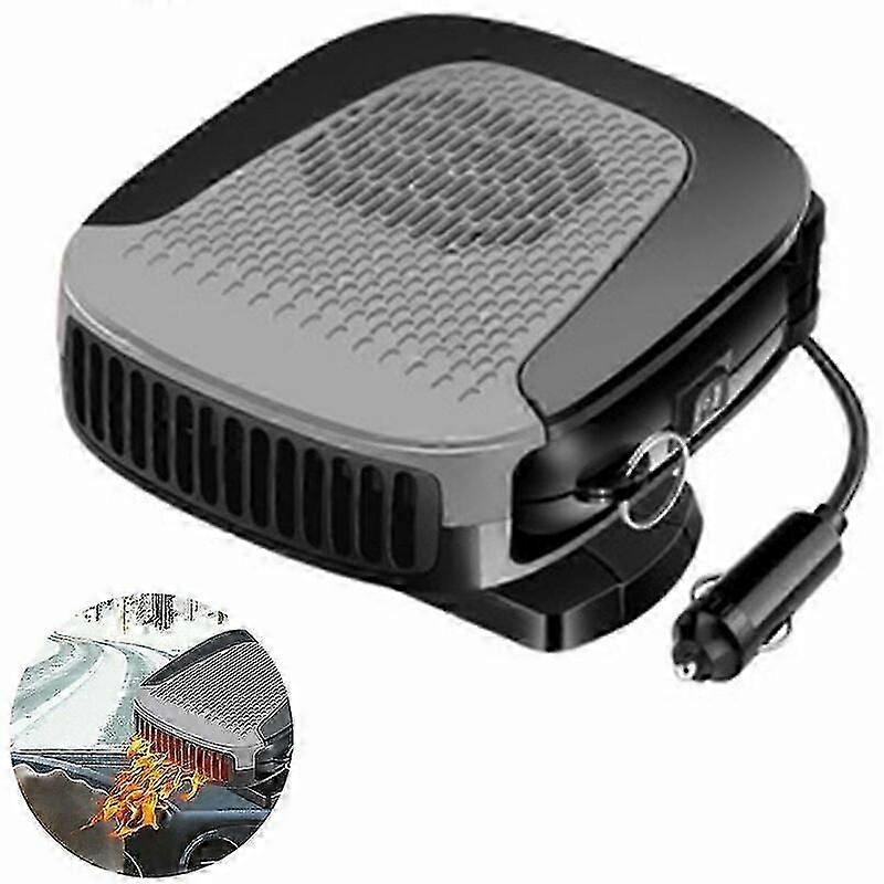 12v car heater with heating and cooling 2 in 1 mode Fit For fast heating defogging and car windshield fan in cigarette lighter