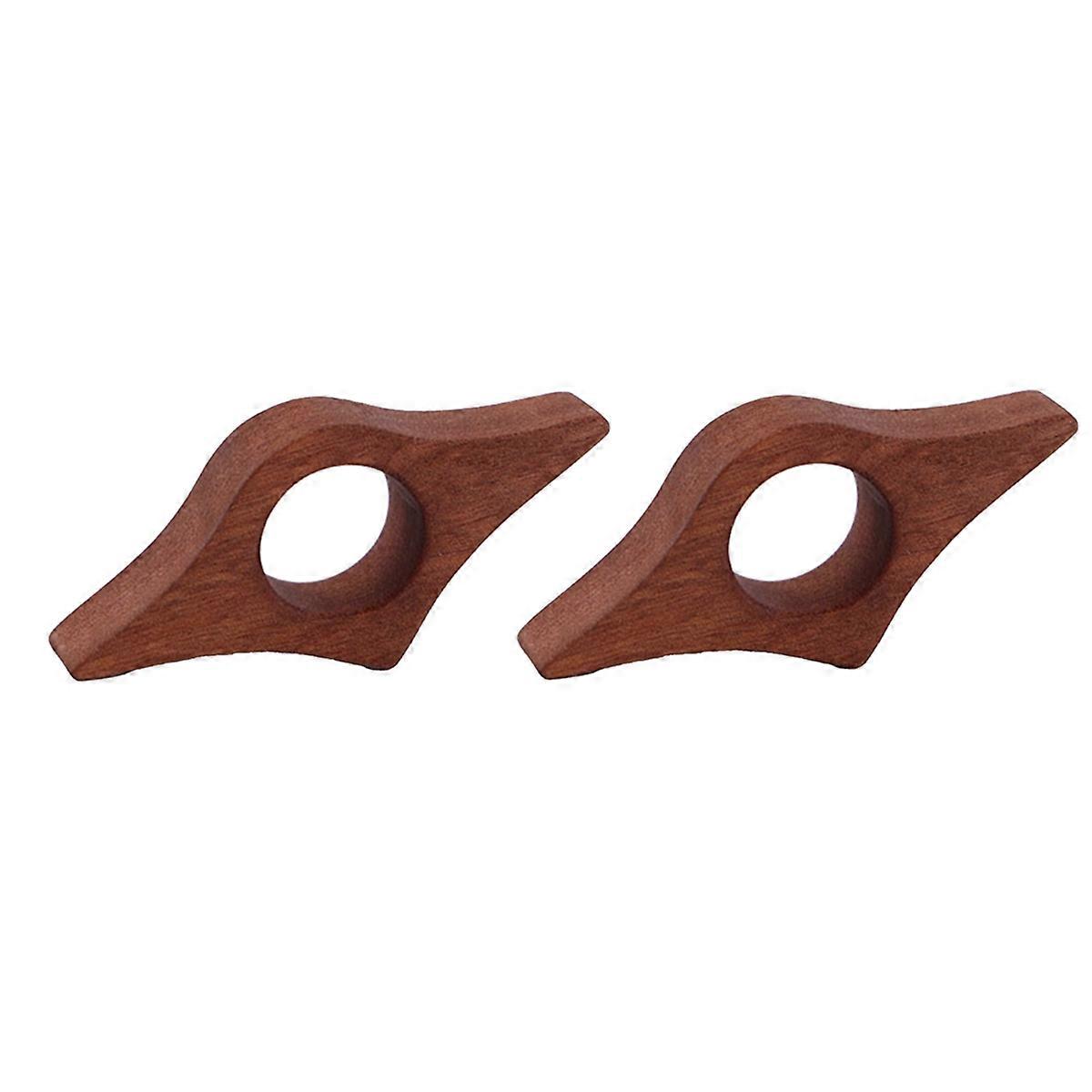 2Pcs Wooden Thumb Bookmark,B