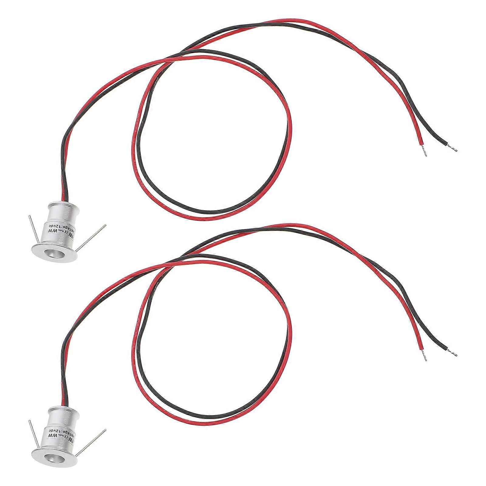 Mini LED Spot Lights for Display Cabinet Lighting 8Pcs Silver Aluminum