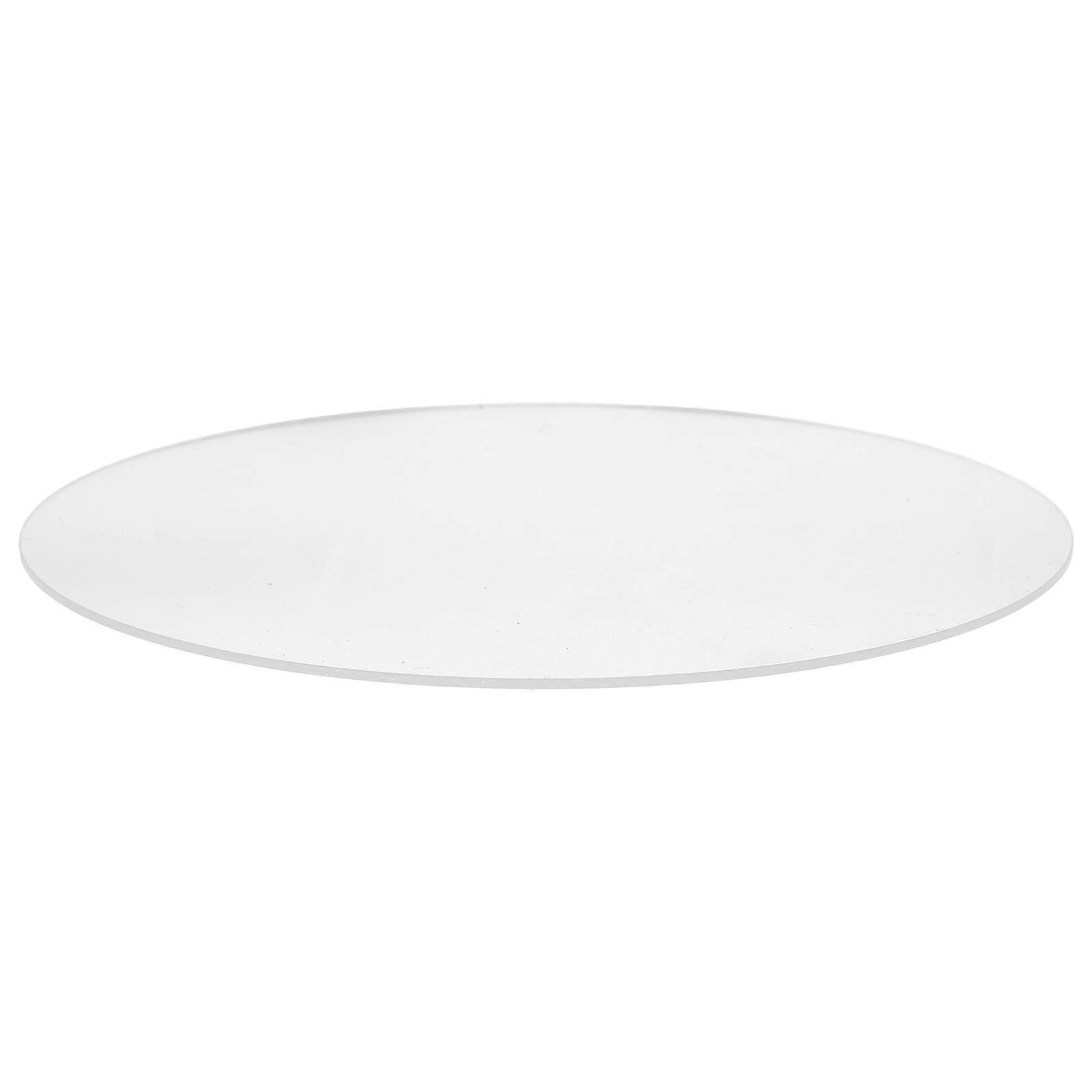 Transparent Round Cake Board Acrylic for Dessert Display 3Pcs Reusable
