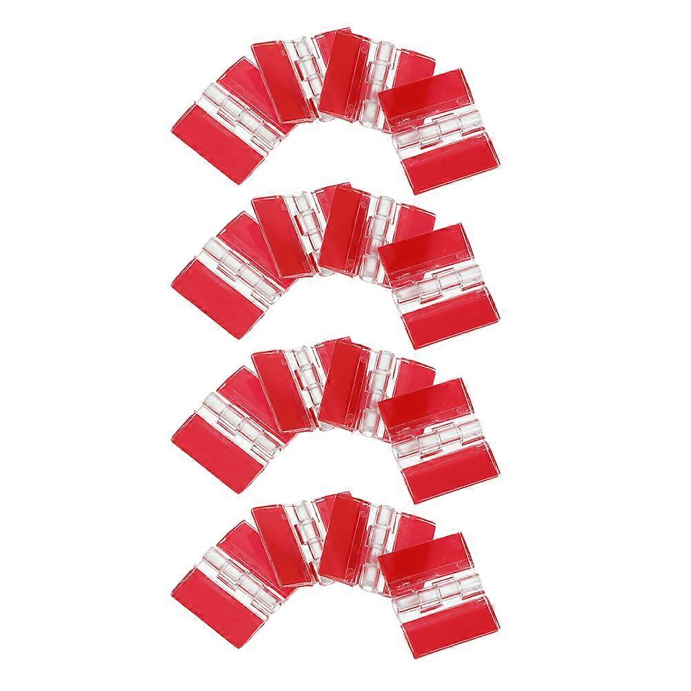 Clear Folding Hinge Acrylic Self-Adhesive Hinge for DIY Crafts 40Pcs