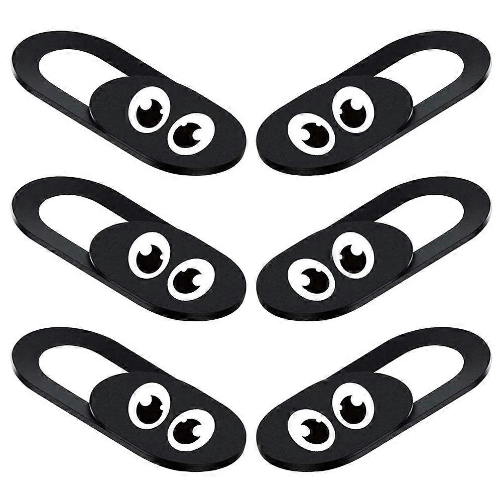 Privacy Cover Laptop Notebook Computer Mobile Phone Tablet Computer Black Abs Anti-Peeping 6Pcs