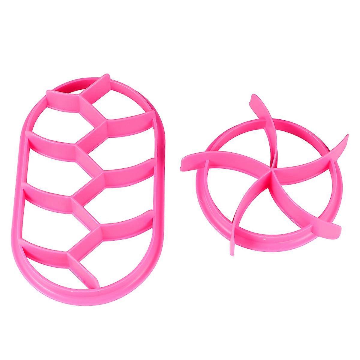 Embossing Baking Pastry Mould for Bread Extrusion 4Pcs Set Pink