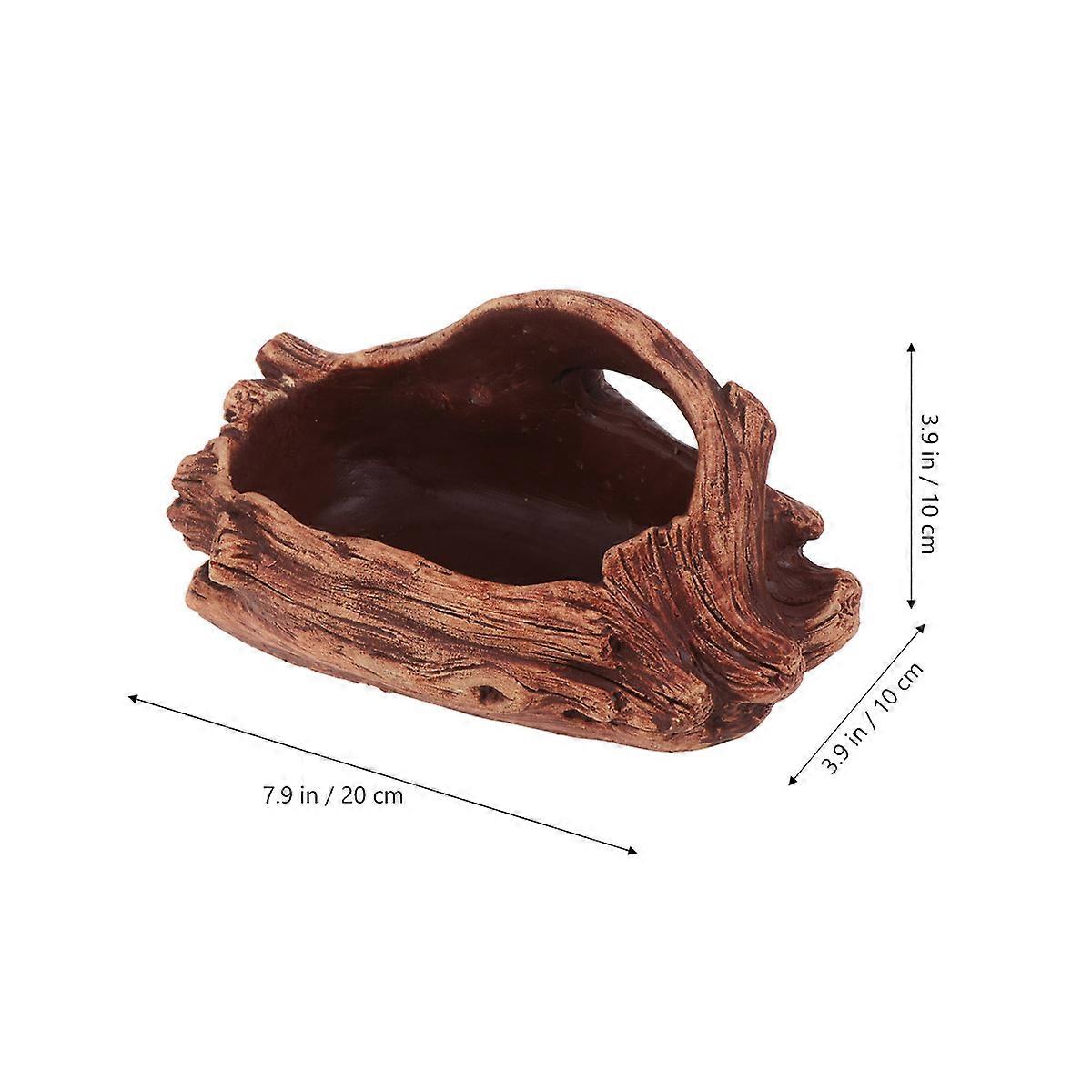 Rustic Little Pots For Home Ornament Brown Cement 1Pcs