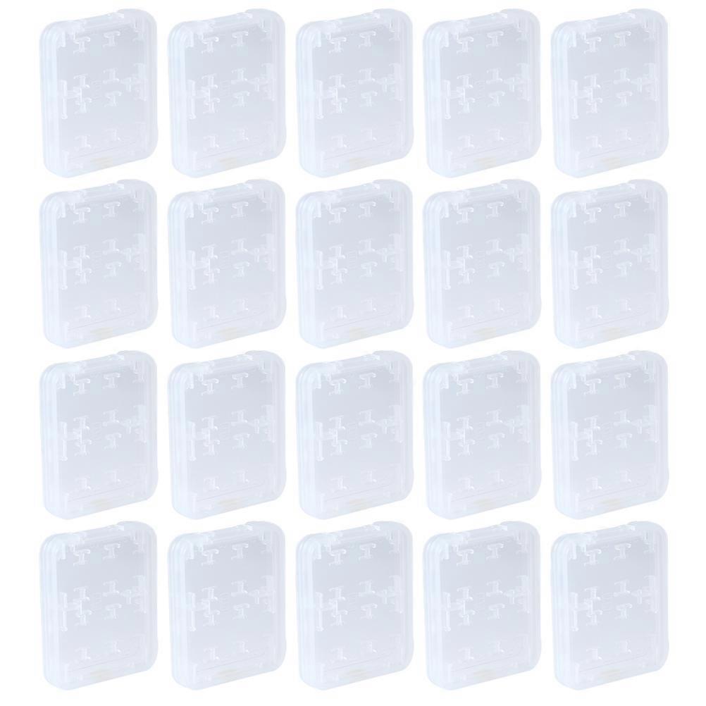 Card Organization Holder For General Consumers 40 Pcs Memory Card Storage Container In Lightweight ABS Material