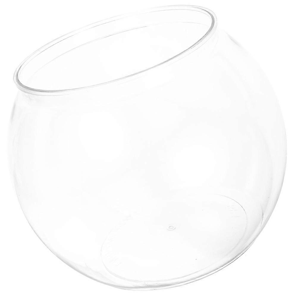 Fish Feeding Bowls Fish Tank Transparent Color Practical Gift 1Pcs