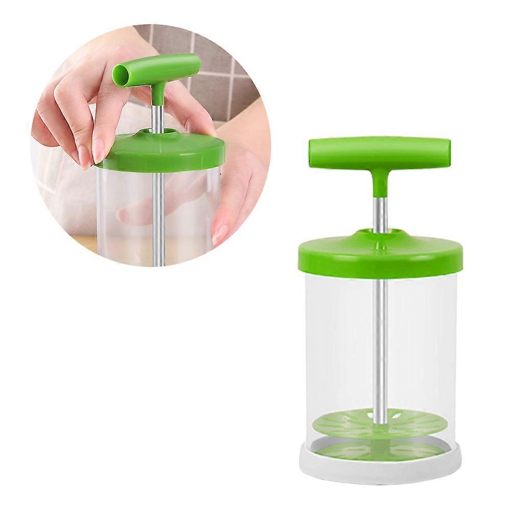 Manual Milk Frother For Coffee Lovers And Cappuccino Enthusiasts In Green Color Easy To Operate With Design 2Pcs