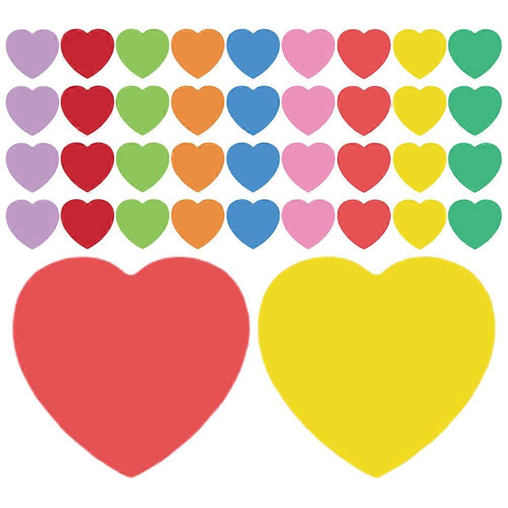 Heart Shaped Paper Cutout for Classroom Activity 432Pcs Assorted Color