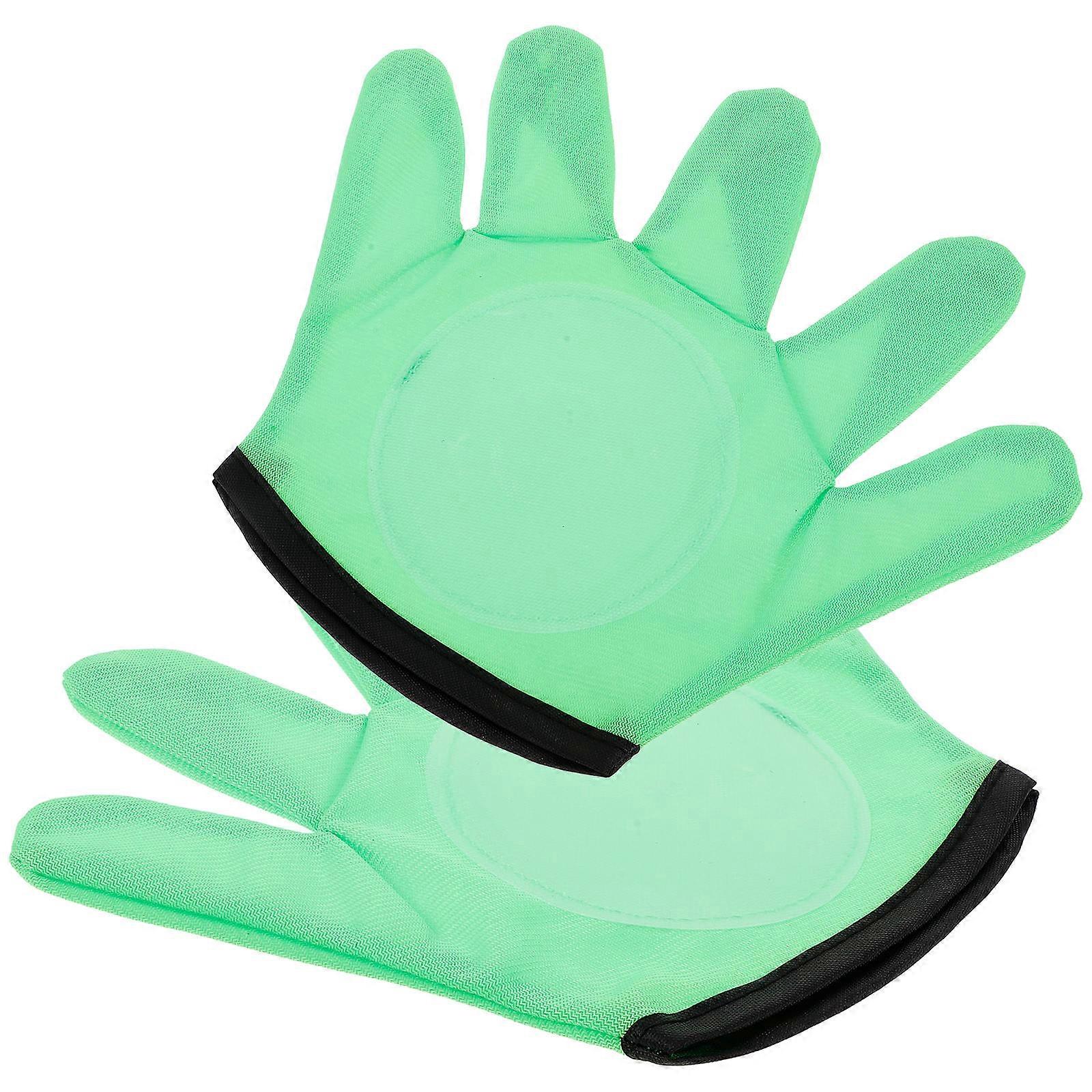 Toss And Catch Balls Game Paddle Gloves Kids Toys Outdoor Games Beach Toys Toss And Ball Beach Games Playground Sets 2Pcs