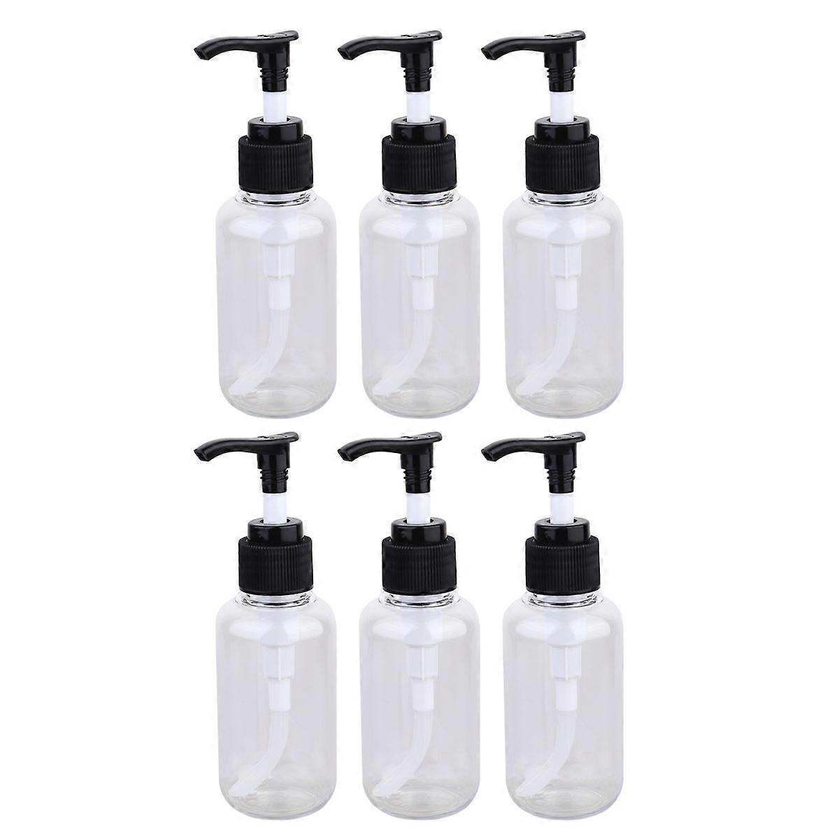 Pet Bottle Transparent Plastic Press Pump Bottle for Lotion 12Pcs