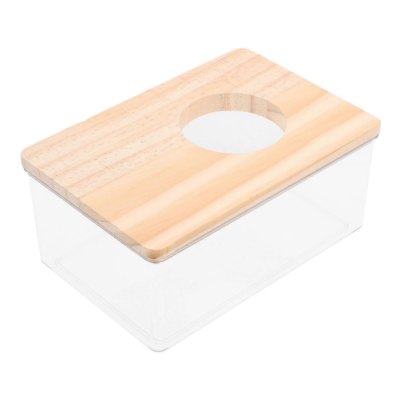 Sand Bath Room Small Pets Shower for Hamsters 2Pcs Durable and Transparent