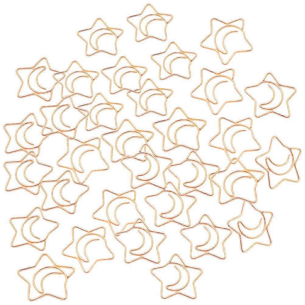 Star Shaped Paper Clips Metal Clips for Clipping 100Pcs Document Fixing