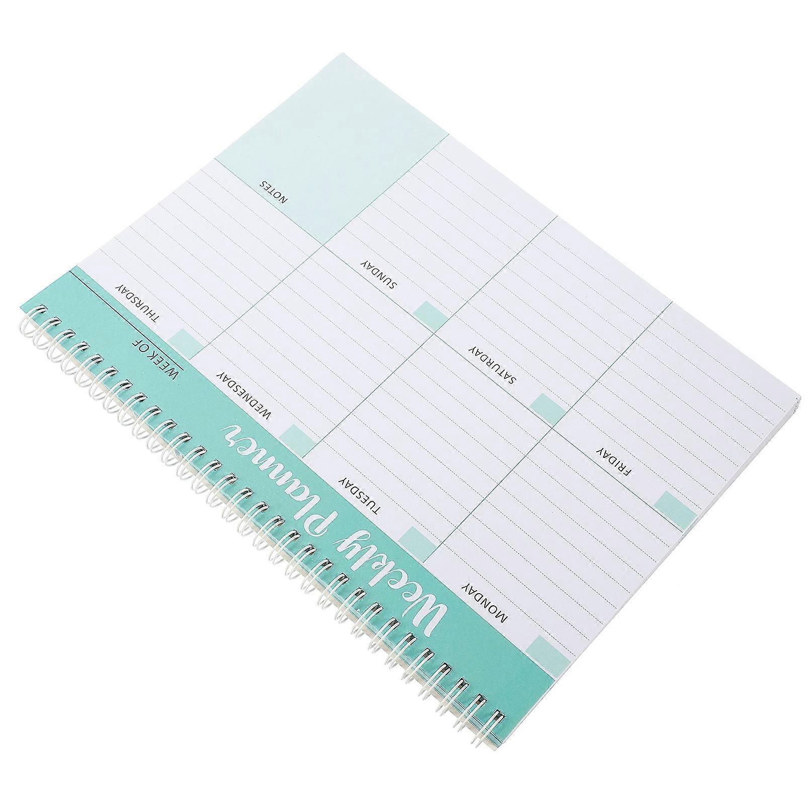 Appointment Calendar Work Notepad for Writing 2Pcs Daily Planner for Homeschool Use