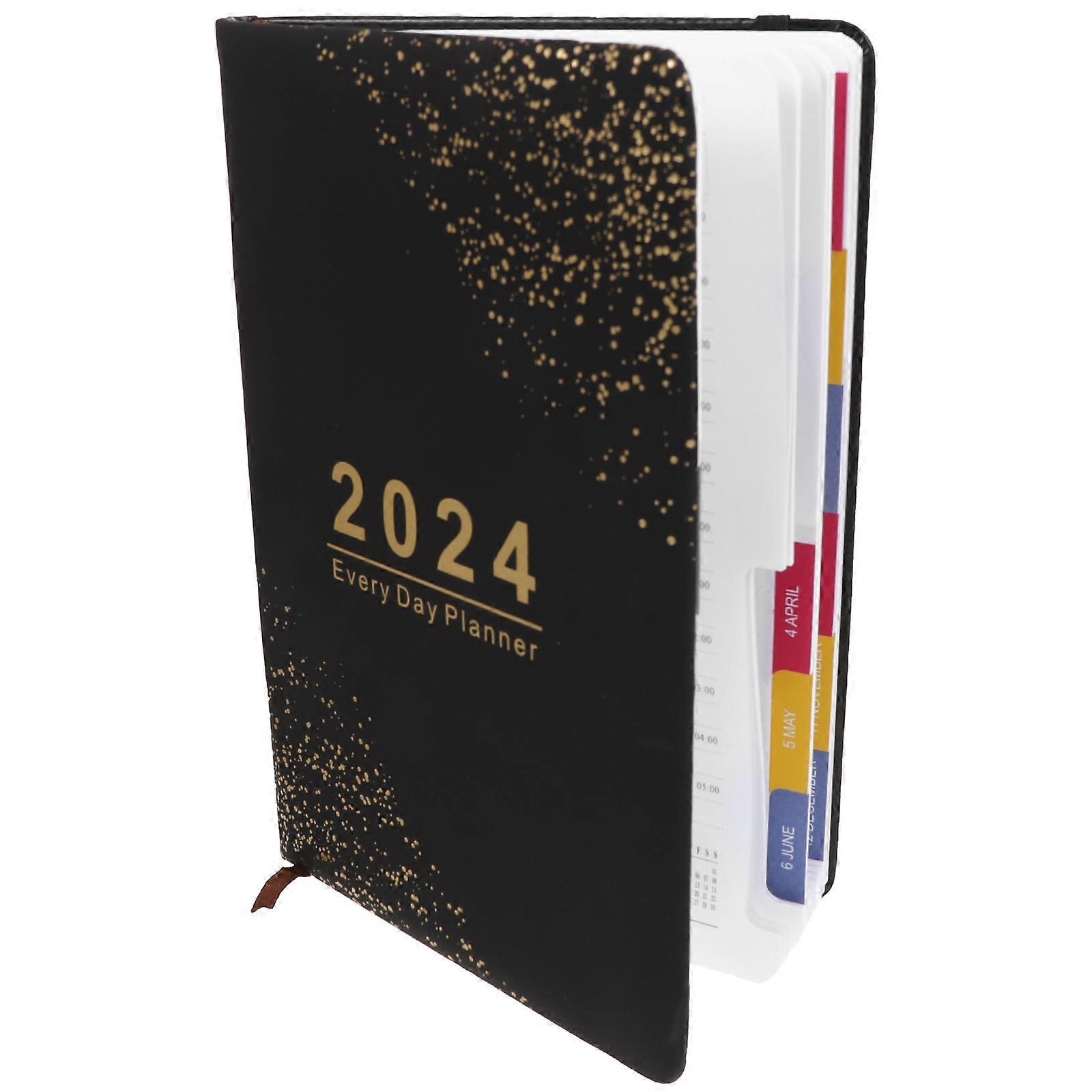 Daily Planner 2024 Academic Planner for Writing Use 4Pcs Office Notebook